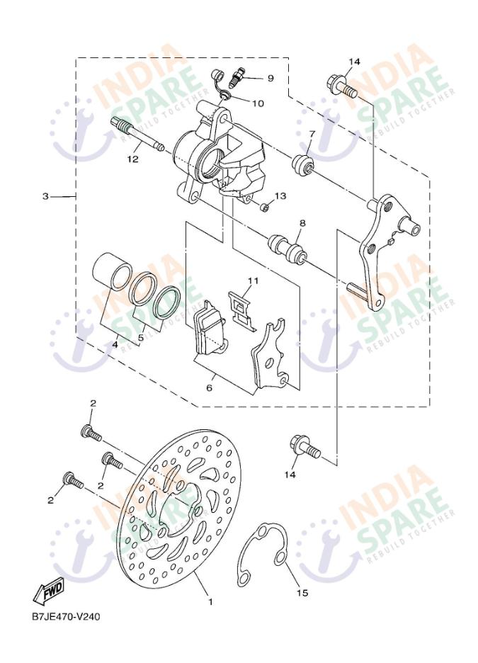 FRONT BRAKE CALIPER